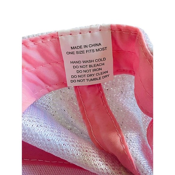 Smith & Wesson Women's Hat Firearm Pink White Mesh Adjustable Cap (2) - Picture 3 of 4